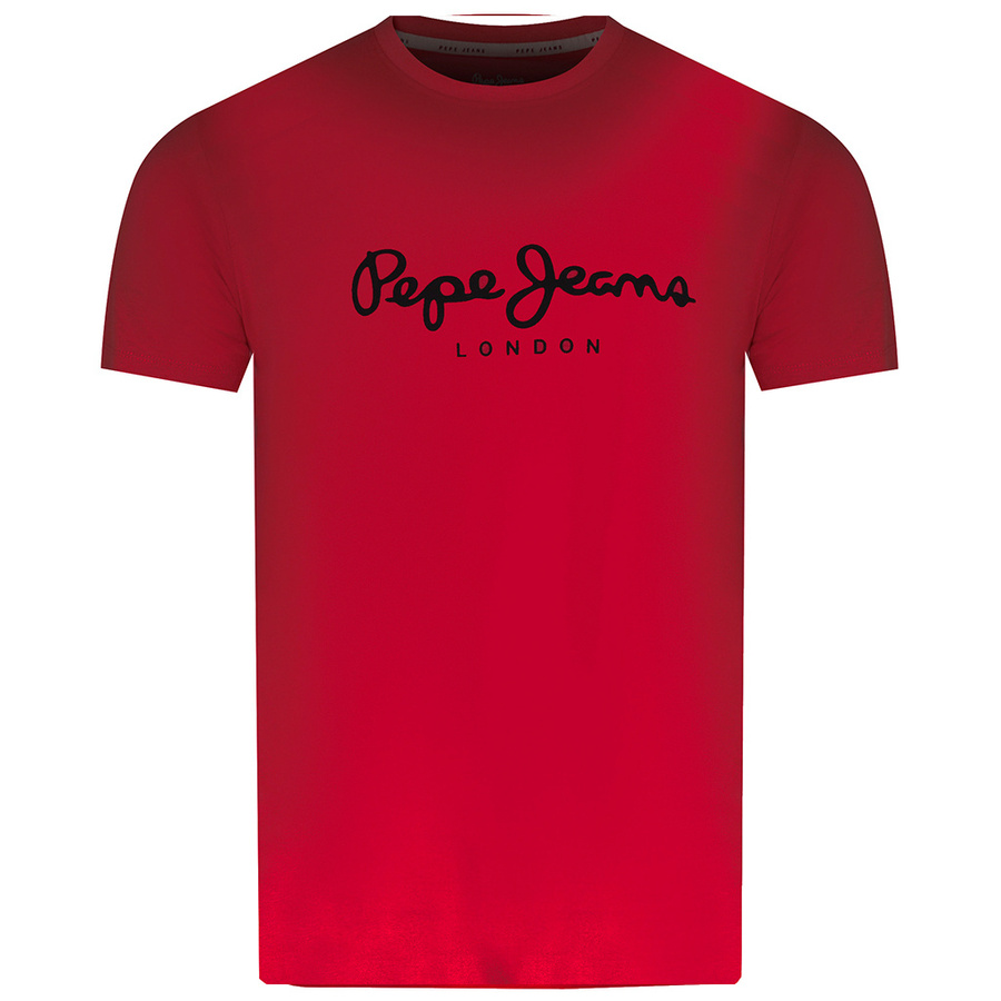 T-shirt Męski PEPE JEANS Oldwive PM508942 Malinowy