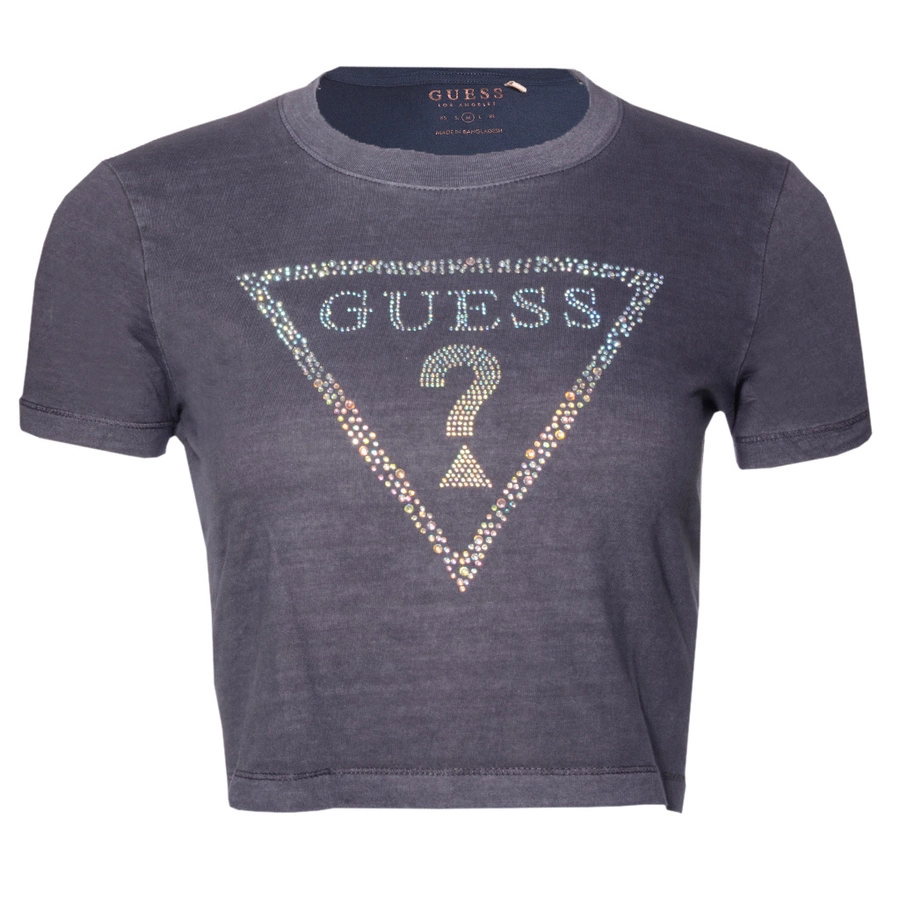 Top T-shirt Damski GUESS K73I56 K8HM0 Grafitowy