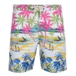 Szorty Kapielowe Meskie GUESS 006511 Palmy