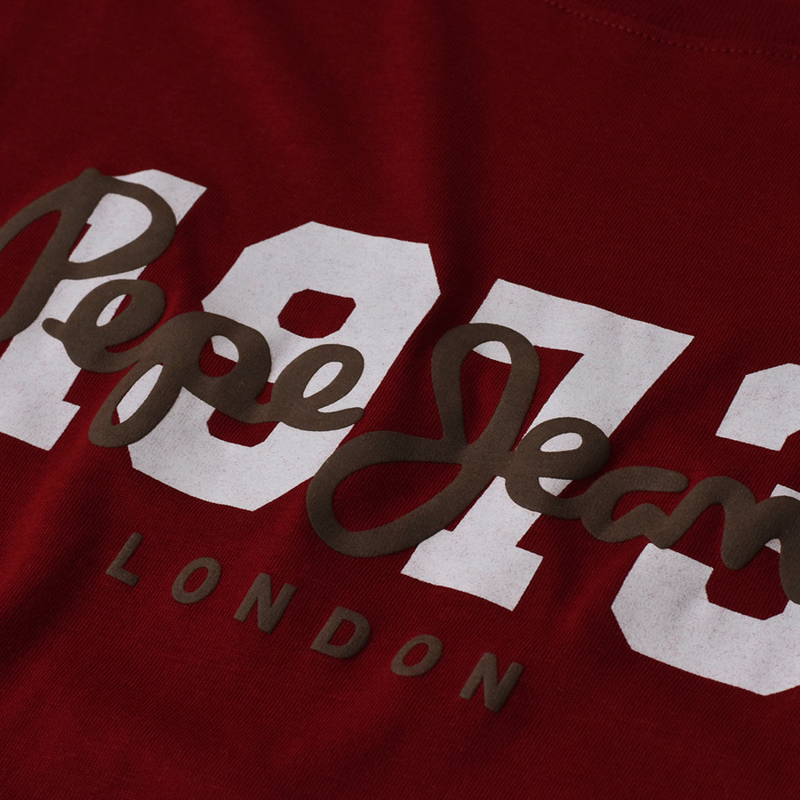 Longsleeve PEPE JEANS Flag Logo PM508273 Bordowy