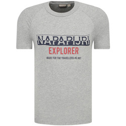 Napapijri T-Shirt męski NP000IX3 Szary -40%