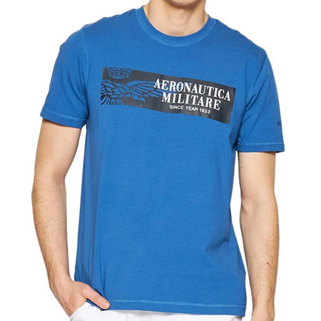 T-shirt Męski Aeronautica Militare 221TS1944 Niebieska