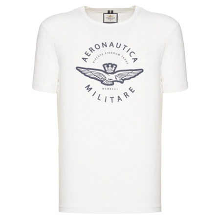 T-shirt Męski Aeronautica Militare 201TS1719J452 Biały