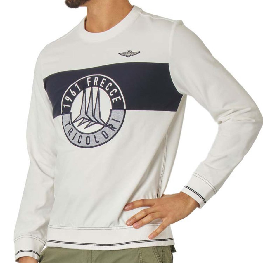 Bluza AERONAUTICA MILITARE 201FE1464F397 Biała