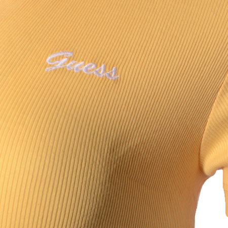 T-Shirt Damski GUESS Logo M1RI32 J1311 Żółty