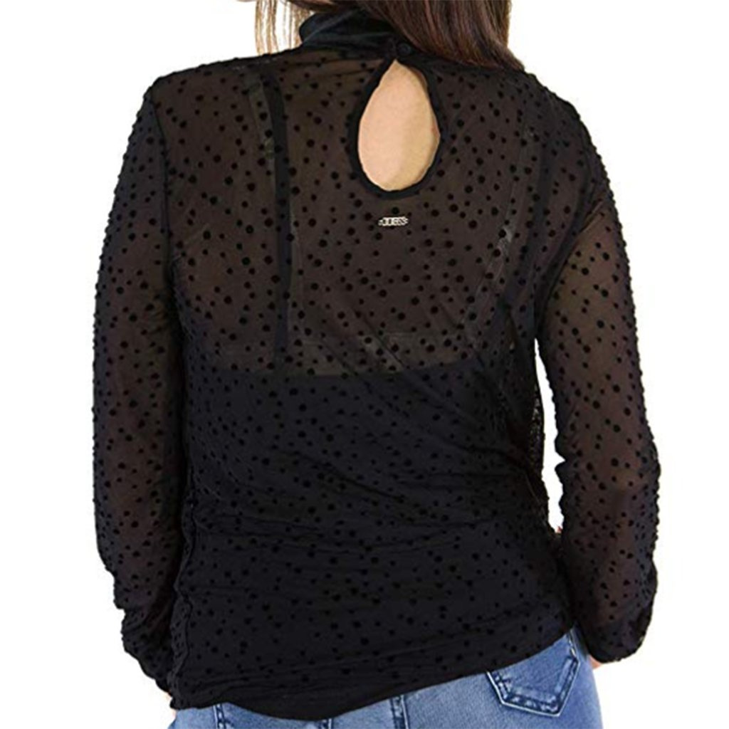 Longsleeve GUESS W84P60K7T30 Black
