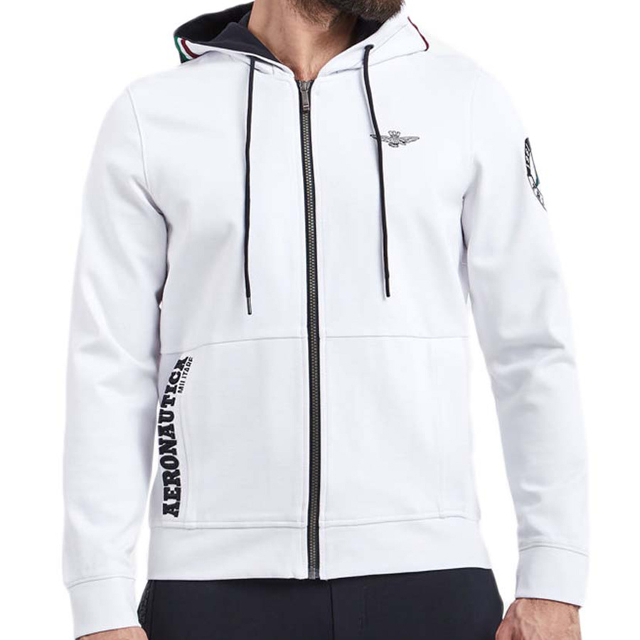 Bluza AERONAUTICA MILITARE FE1742F475 Biała