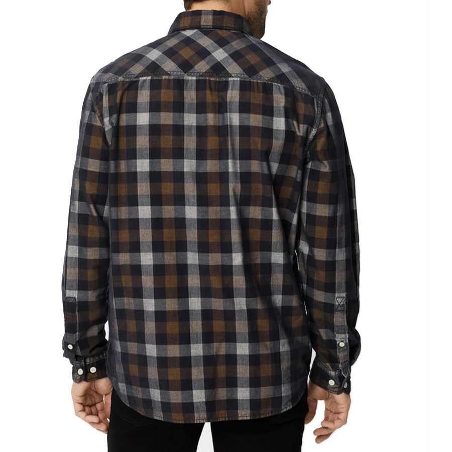 Koszula Męska CAMEL ACTIVE 409143-6S43-27 w kratę Brązowa