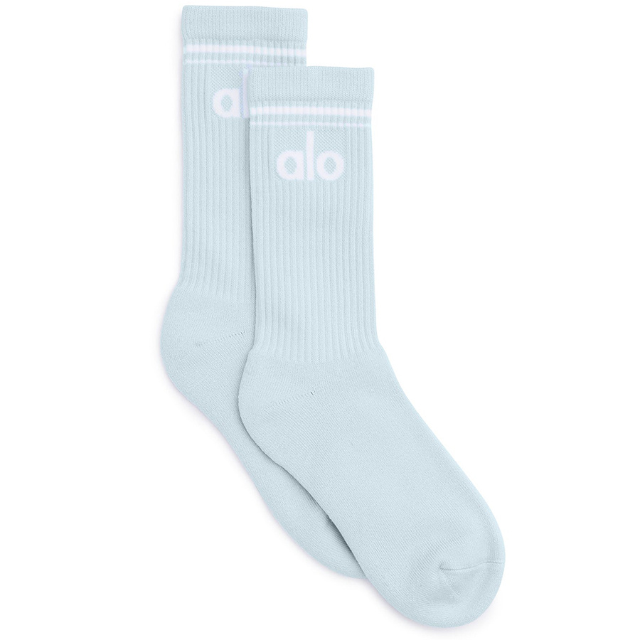 Skarpety ALO YOGA A0357U UNISEX Błękitne