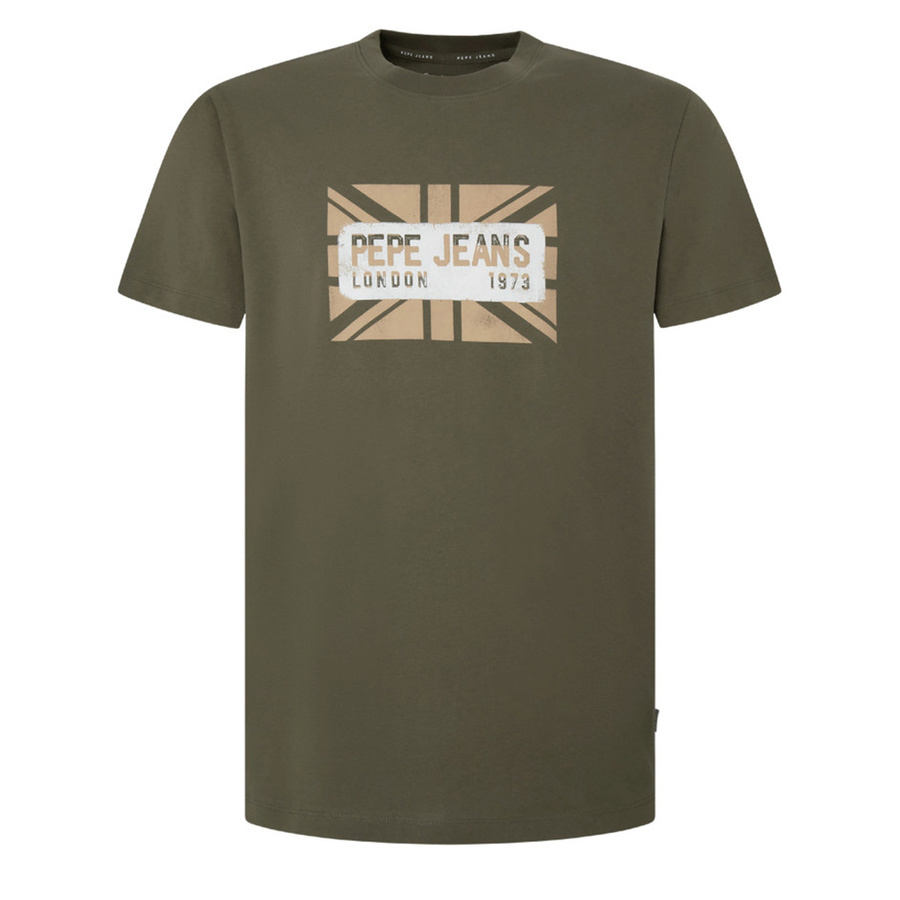 T-shirt Męski PEPE JEANS Credick PM509232 Zielony