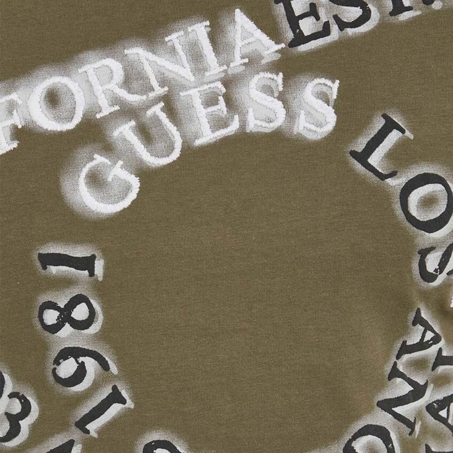 T-Shirt Męski GUESS Logo M3BI13 I3Z14 Khaki