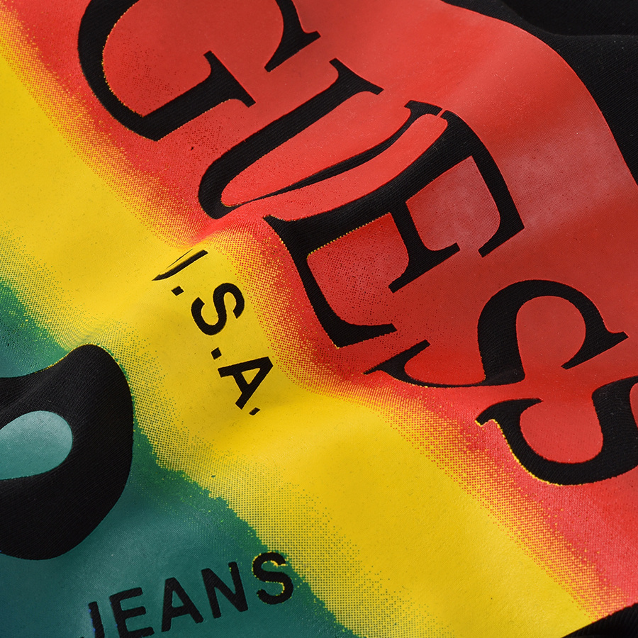 T-shirt Męski GUESS Logo M0BI99 J1300 Czarny