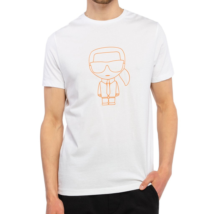 T-shirt Meski KARL LAGERFELD 755051 511224 Bialy