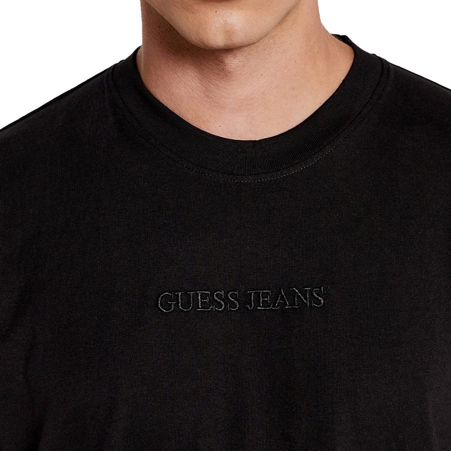 T-shirt Męski GUESS M4YI44 K8FQ4 Oversize Czarny