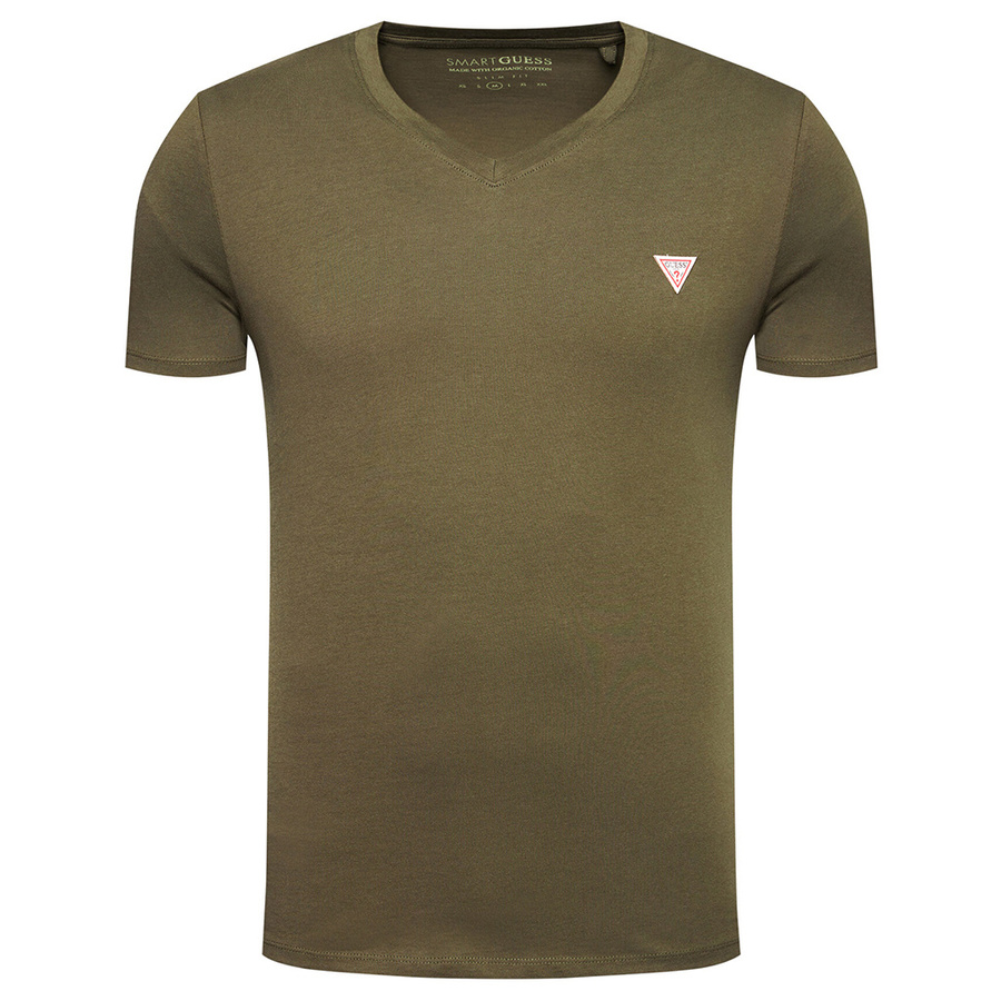 T-Shirt Meski GUESS M1RI37 I3Z11 Khaki Slim Fit