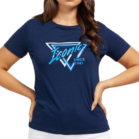 T-shirt Damski GUESS W2RI14 K9RV0 Granatowy
