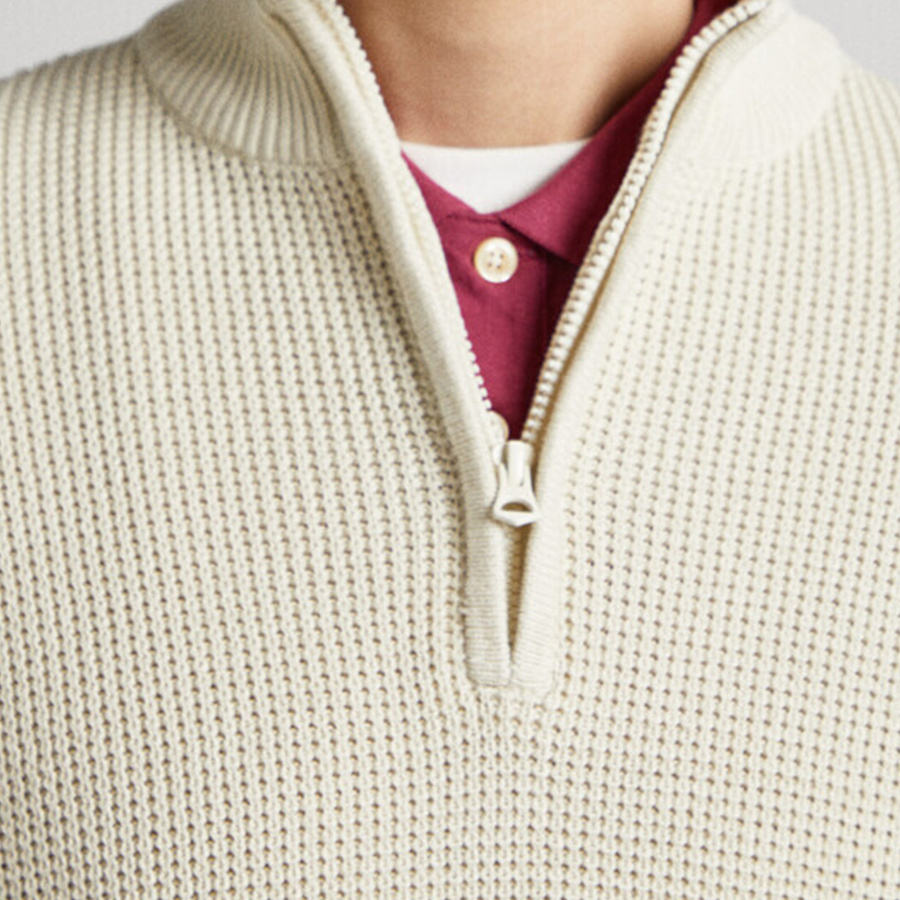 Sweter Męski PEPE JEANS King PM702348 Ecru