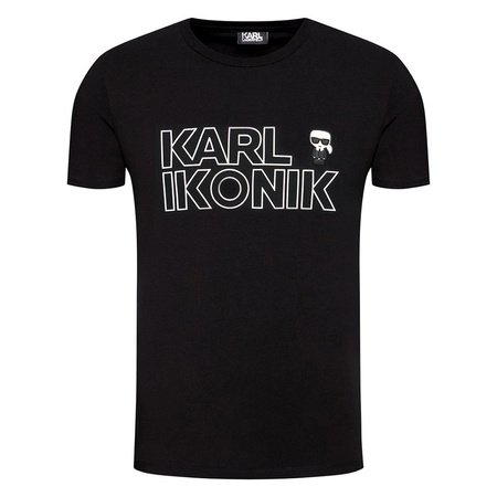 T-Shirt Męski KARL LAGERFELD Ikonik 755025 Czarny