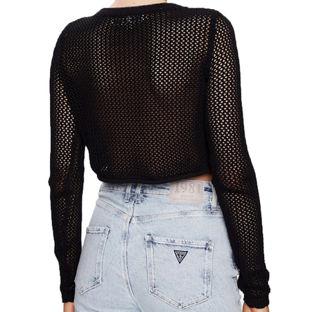 Kardigan GUESS Crochet W3GR25 Z36Q1 Czarny