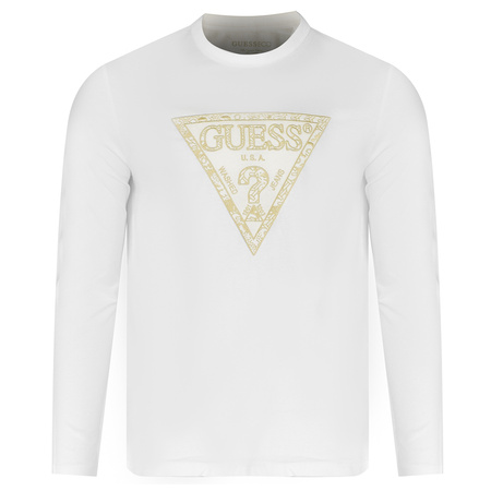 Longsleeve Męski GUESS Logo M4YI27 K8FQ4 Biały