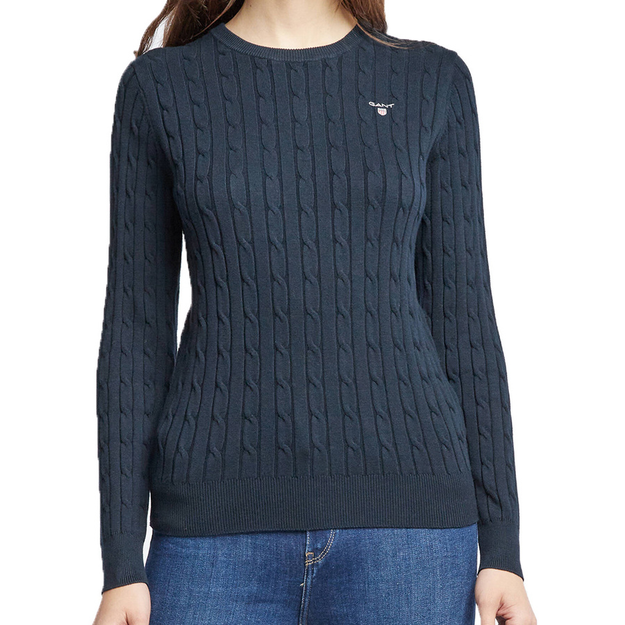 Sweter Damski GANT Crew 480021 Granatowy