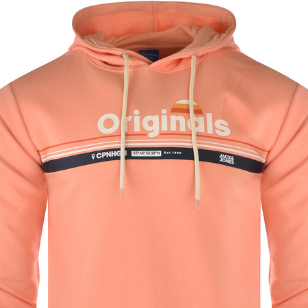 Bluza Meska JACK&JONES Logo 12163769 Lososiowy