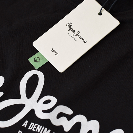 T-shirt Męski PEPE JEANS Oldwive PM508942 Czarny