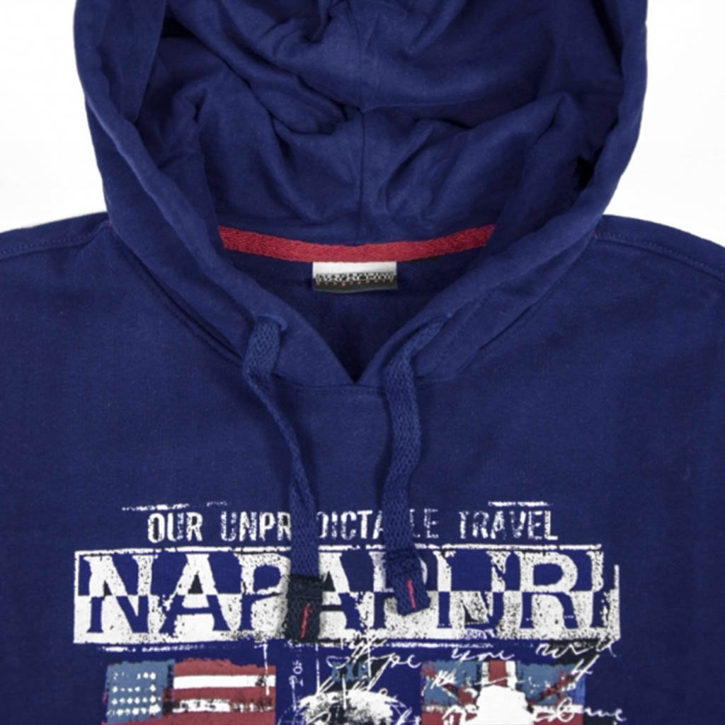 Bluza Męska z kapturem NAPAPIJRI NIEBIESKA FLAGI