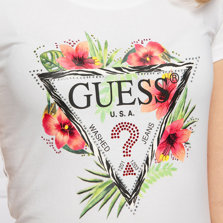 T-Shirt Damski GUESS Rebecca W1GI0N J1311 Bialy
