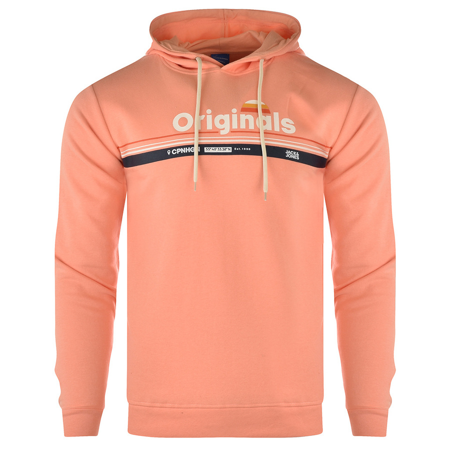 Bluza Meska JACK&JONES Logo 12163769 Lososiowy