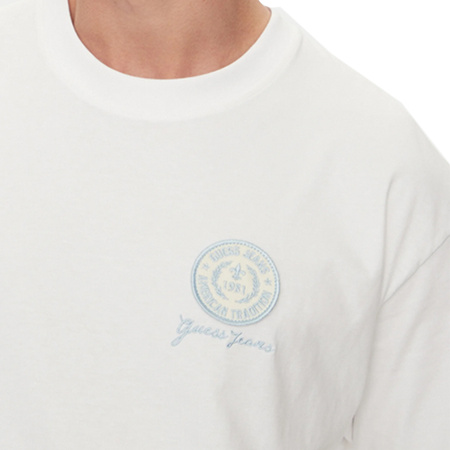 T-shirt Męski GUESS M5GI56 K8FQ4 Oversize Biały