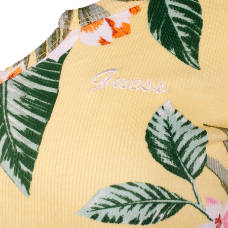 T-Shirt Damski GUESS Logo W1YI97 JA911 Żółty