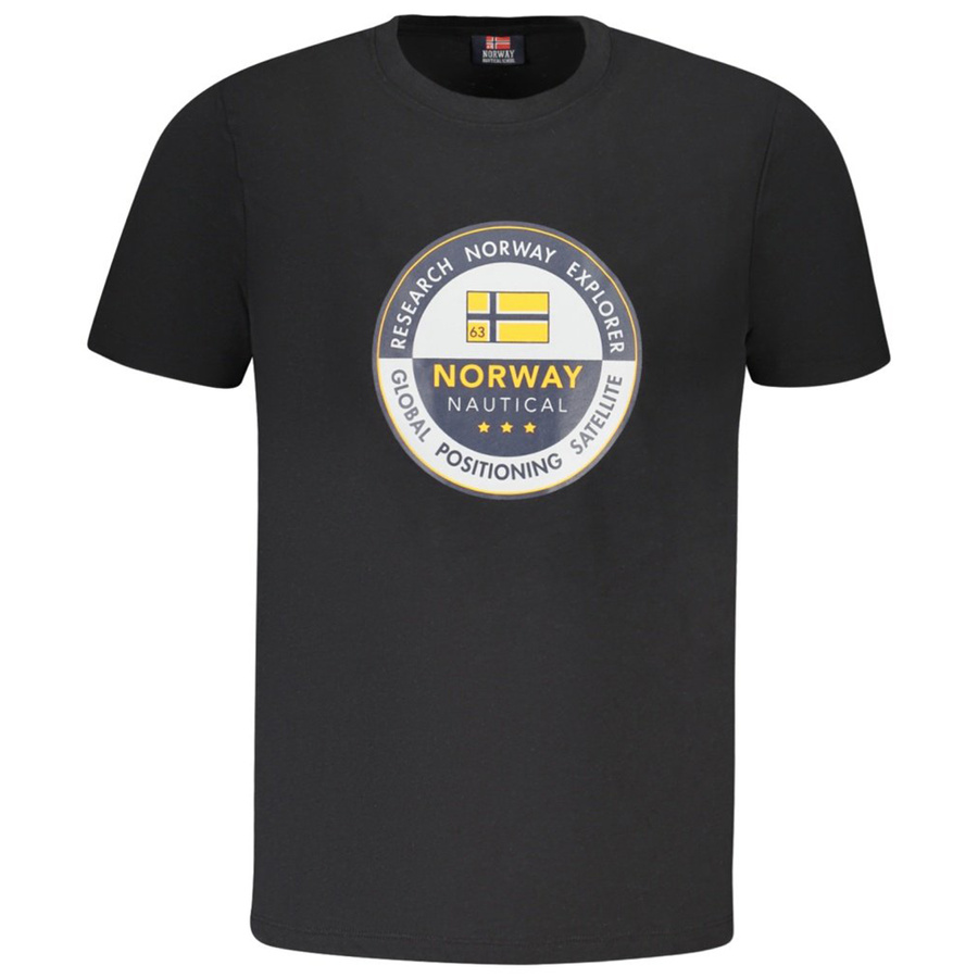 T-shirt Męski NORWAY GEOGRAPHICAL 856029 Czarny
