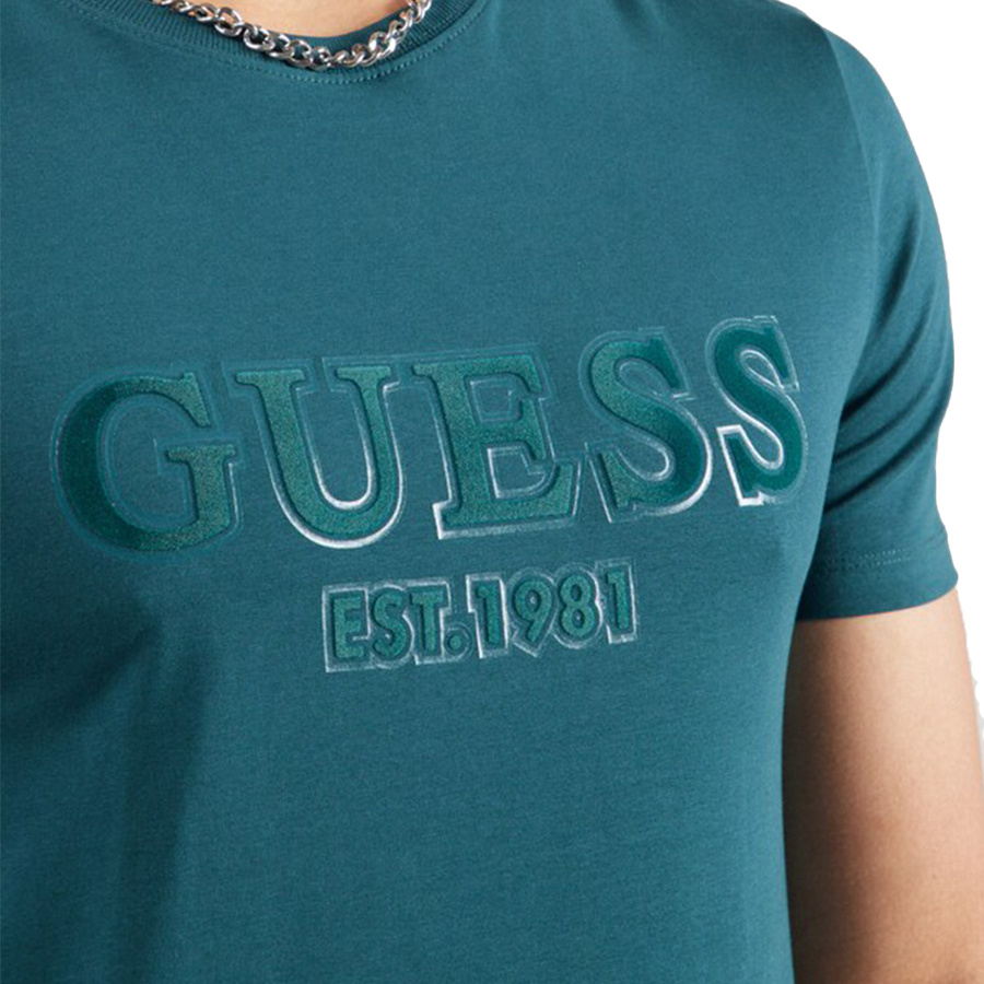T-shirt Męski GUESS  M1RI24J1311 Zielony
