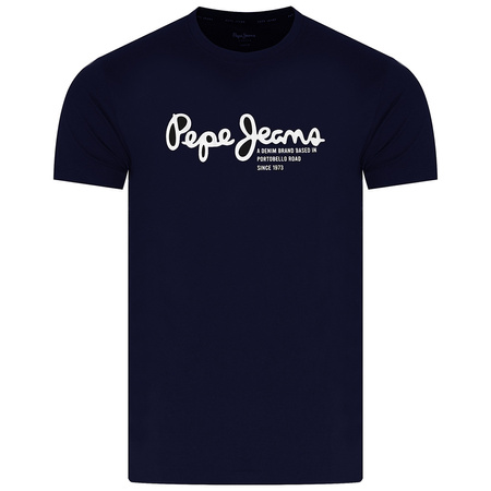 T-shirt Męski PEPE JEANS Oldwive PM508942 Granat