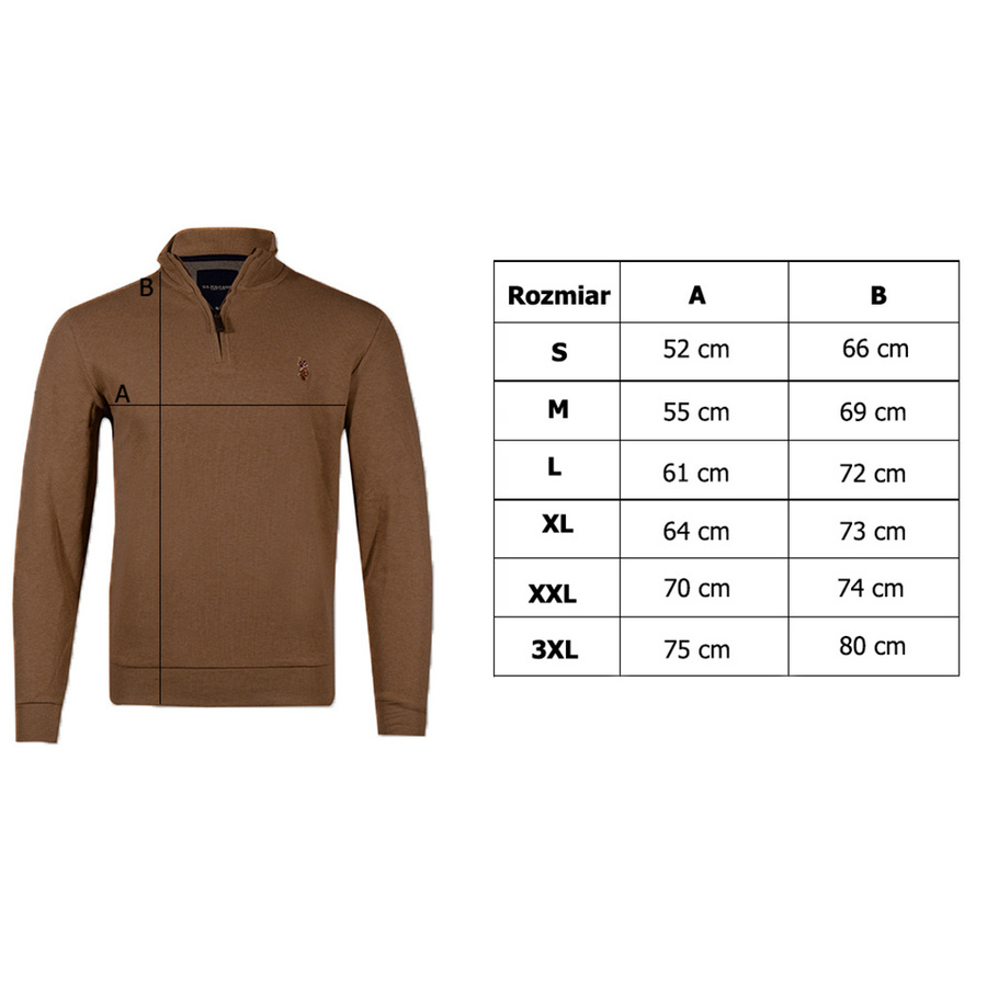 Bluza Męska U.S. POLO ASSN. Logo 11C847 Brązowy