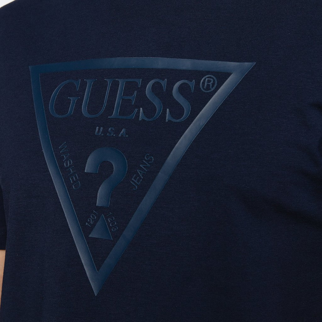 T-Shirt Męski Guess U1GA06 J1311 Granatowy 