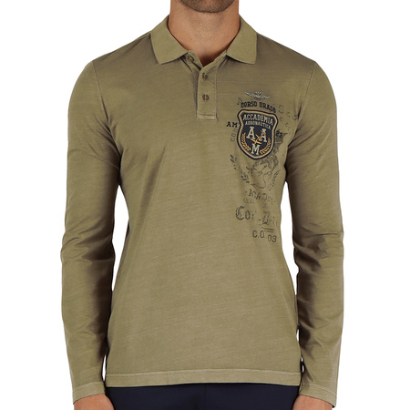 Koszulka Polo Aeronautica Militare 242PO1798J652 Khaki