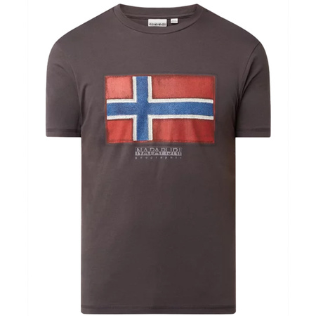 T-Shirt Męski NAPAPIJRI NP0A4F9R1601 Brązowy