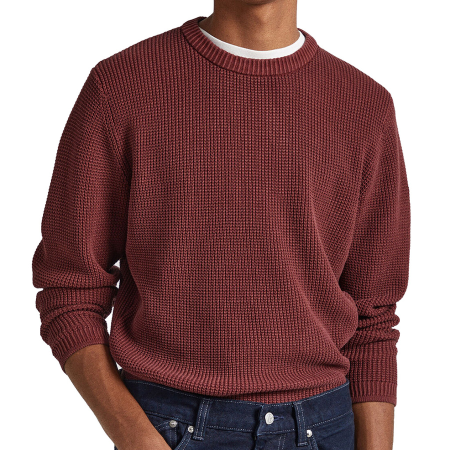 Sweter Męski PEPE JEANS PM702359 Bordowy