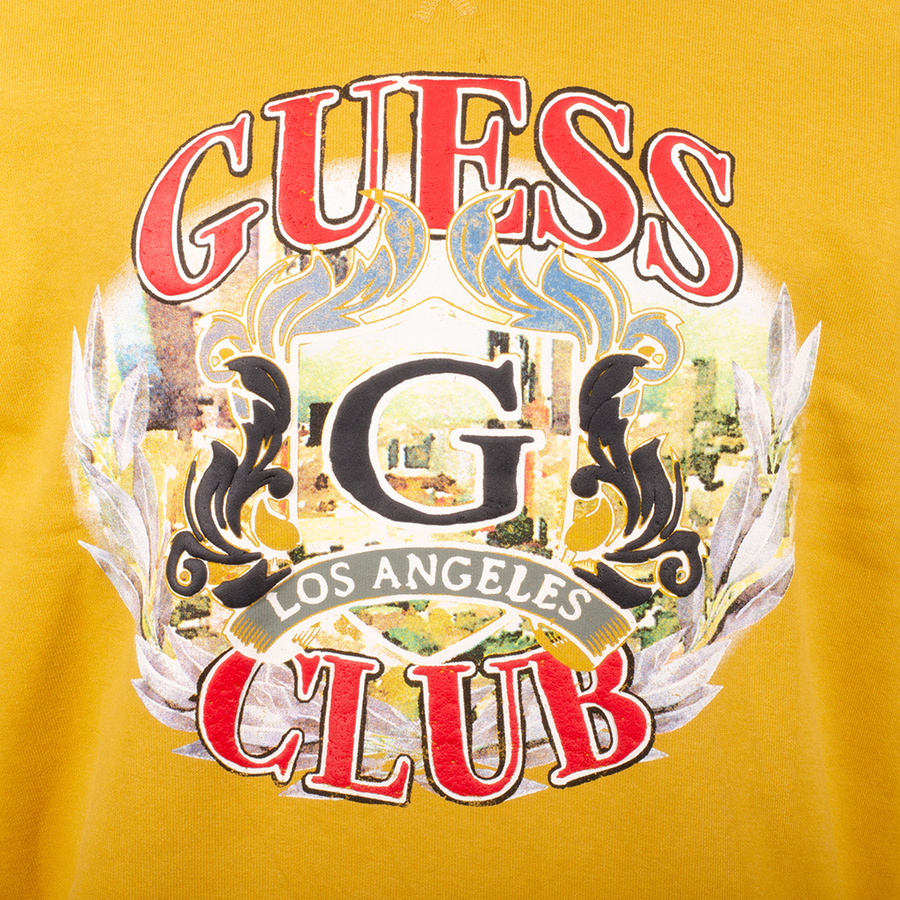 Bluza Męska GUESS Logo M3BQ33 KBY51 Żółta