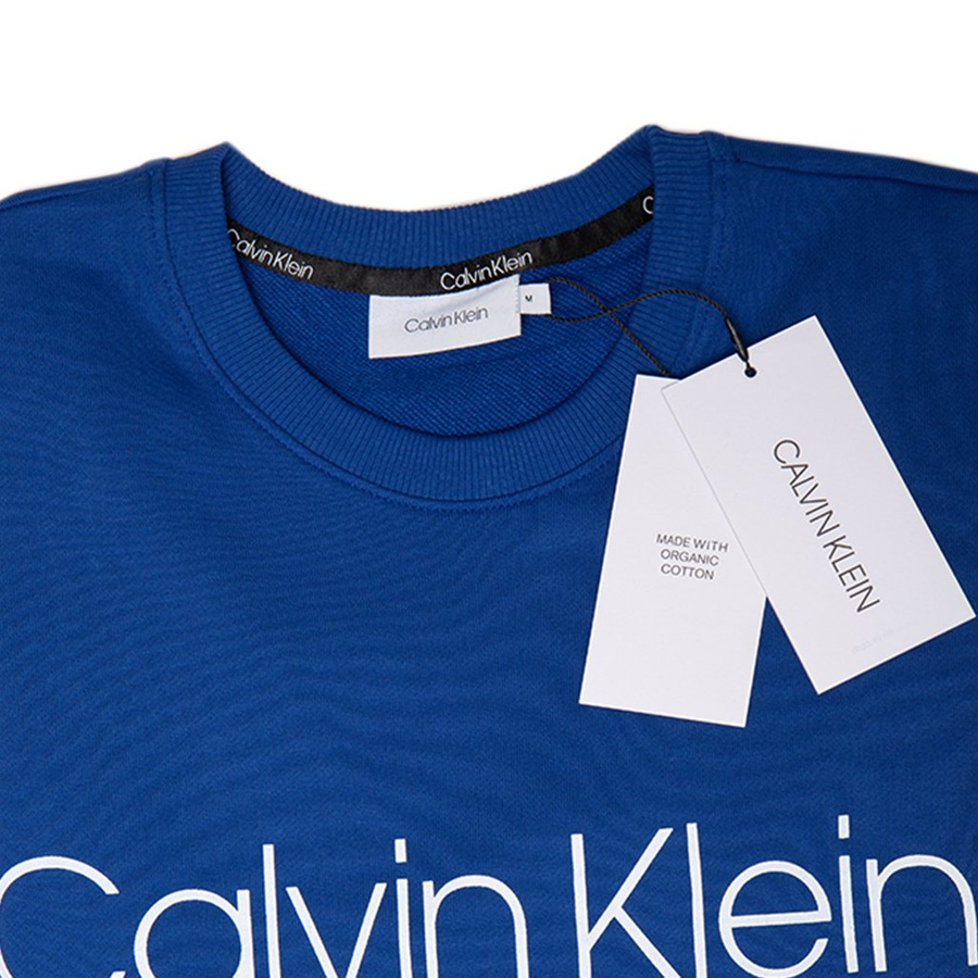 Bluza Meska CALVIN KLEIN Logo K10K104059 Niebieski