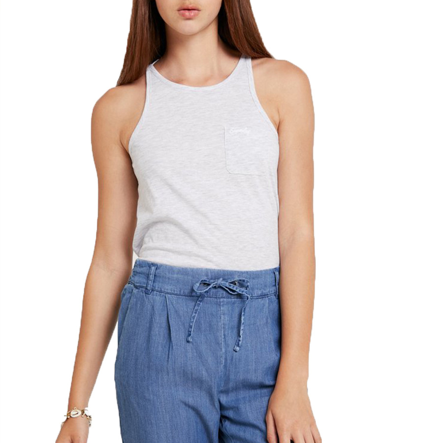 Top Bluzka Damska SUPERDRY G60110MT Szary