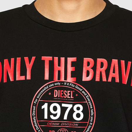 Bluza Męska DIESEL S-GIRK A00790-0HAYT Czarna