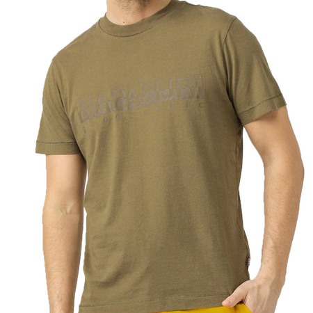 T-shirt Męski NAPAPIJRI N0YIJ9 Regular Fit Khaki