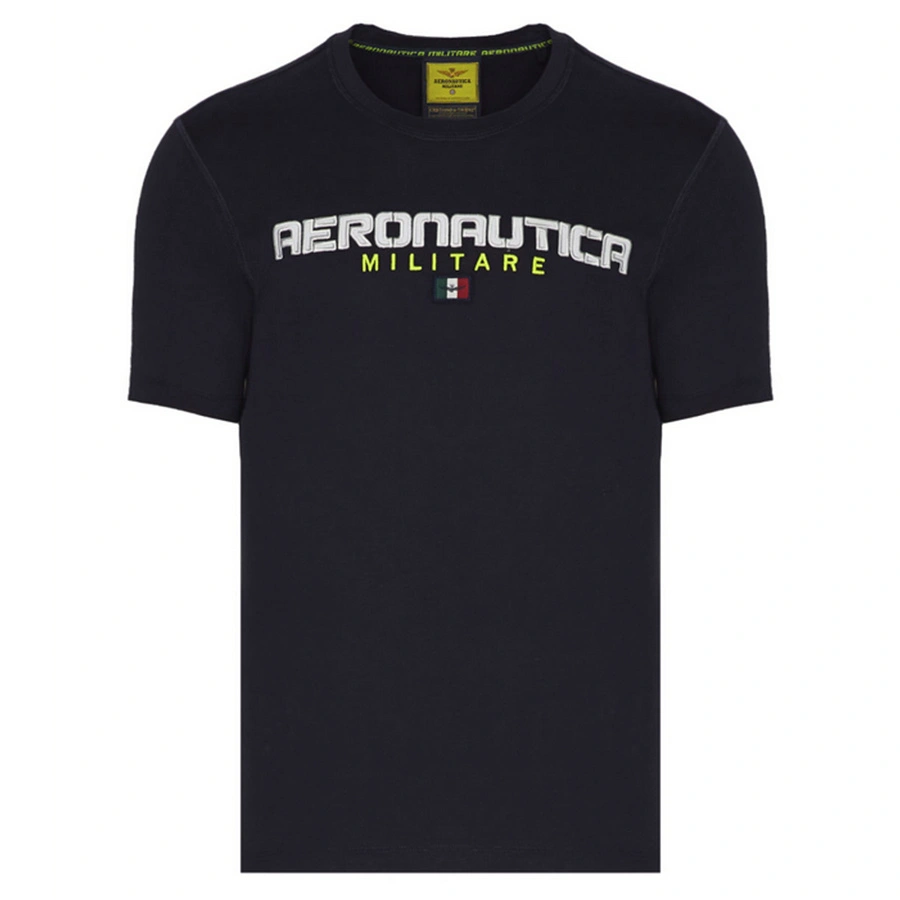 T-shirt Męski Aeronautica Militare 231TS2064J602 Granatowy