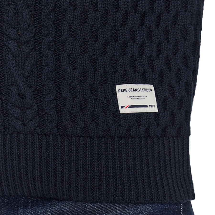 Sweter Męski PEPE JEANS Sly PM702378 Granatowy