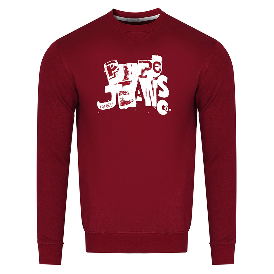 Bluza Męska PEPE JEANS Waddon PM508948 Bordowa