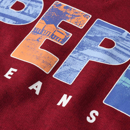 Bluza Męska PEPE JEANS Waddon PM508948 Bordowa