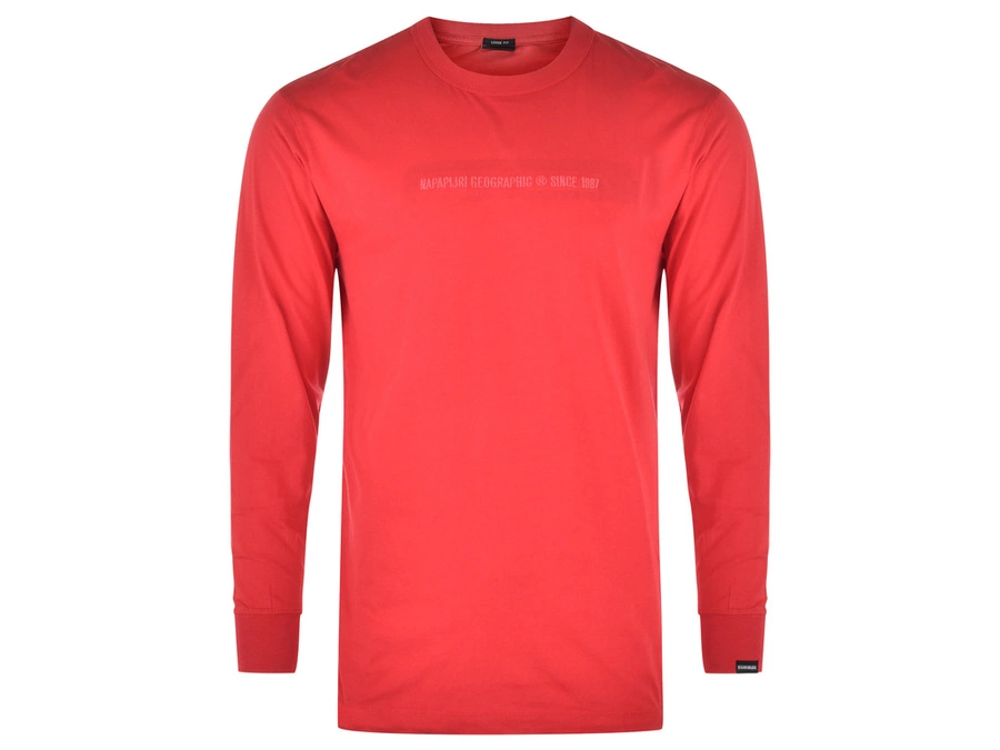 Longsleeve Męski NAPAPIJRI SADRIN N0YHX4 Red